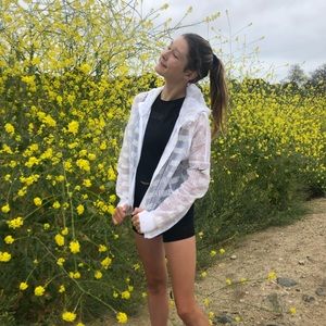 NIKE windbreaker logo transparent white